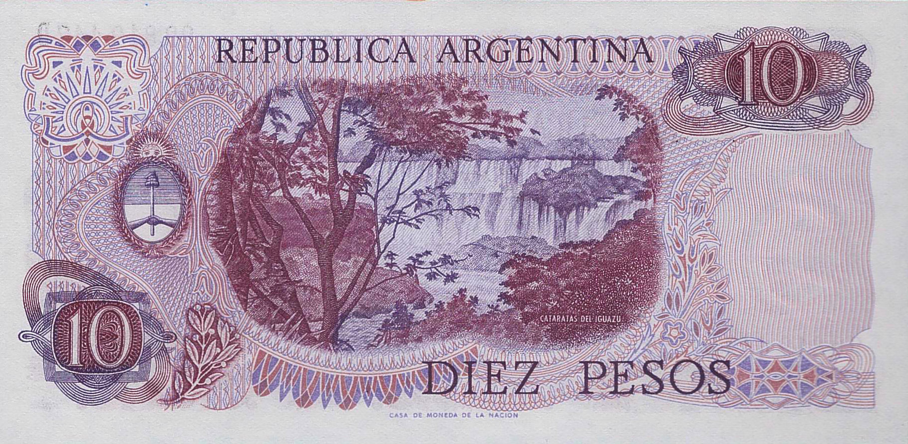 Argentina 10 1976 UNC P-300